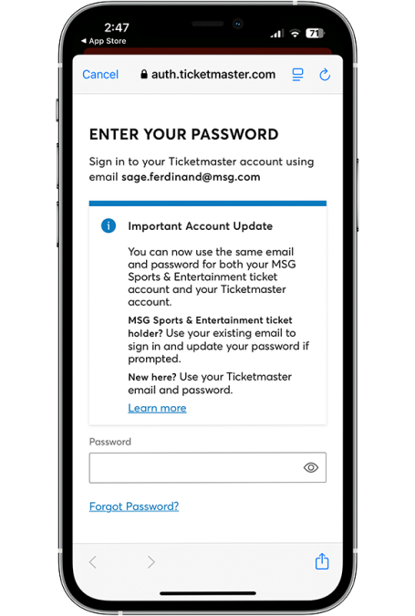 Access Tickets Step 5