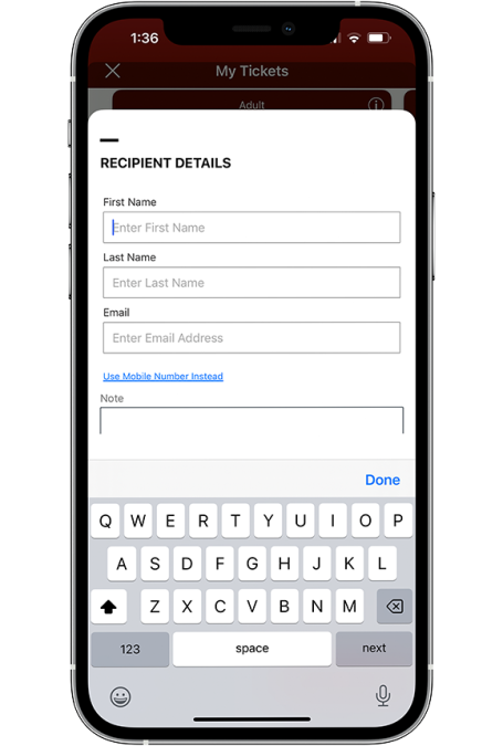 Transfer Tickets Step 6
